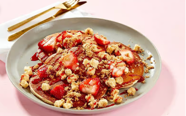 Strawberry Cheesecake Pancakes